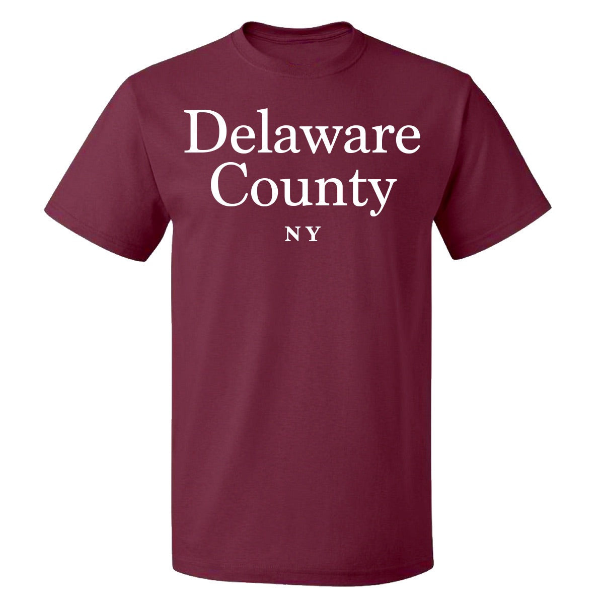 Delaware County T-shirt - Maroon