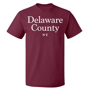 Delaware County T-shirt - Maroon