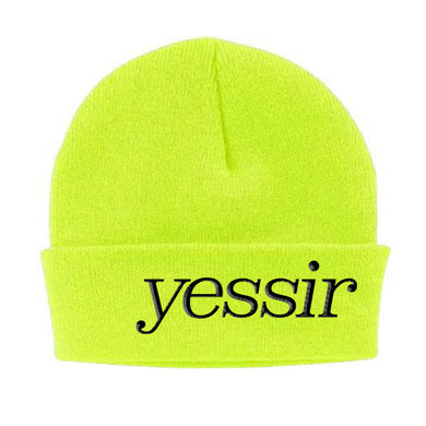 Yessir Beanie - Safety Green